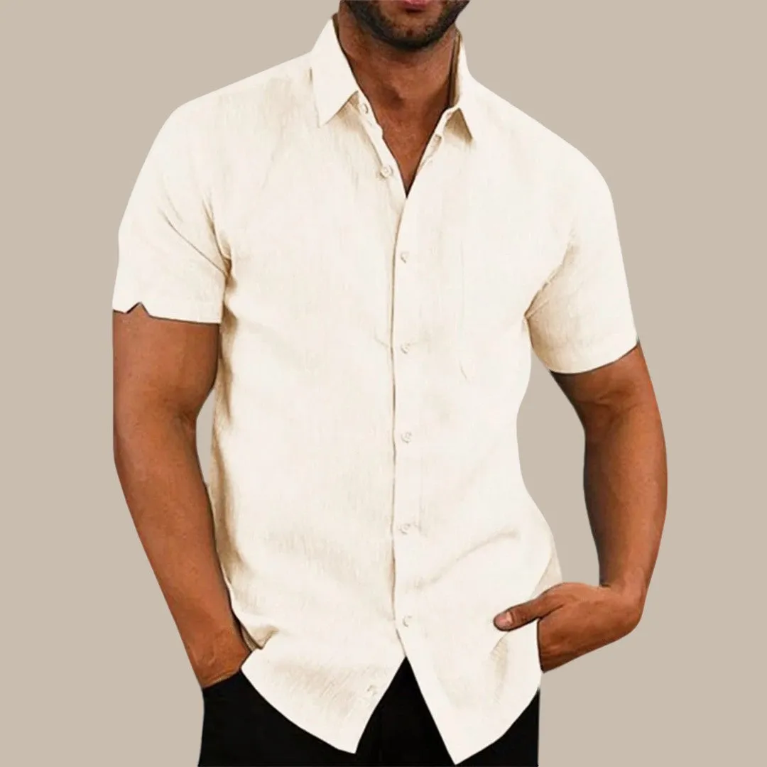 Cotton Linen Hot Sale Men's Shirts