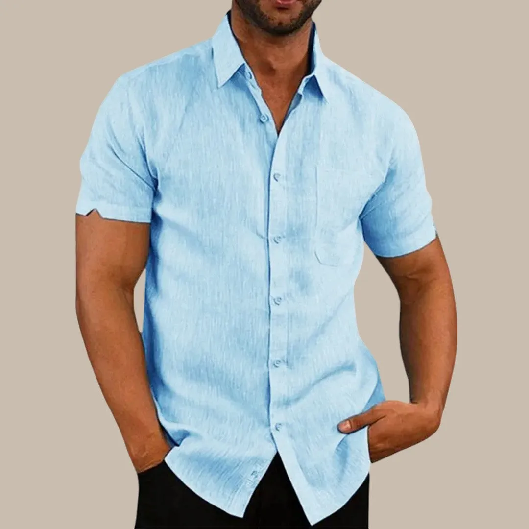 Cotton Linen Hot Sale Men's Shirts