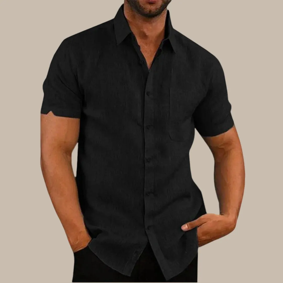 Cotton Linen Hot Sale Men's Shirts