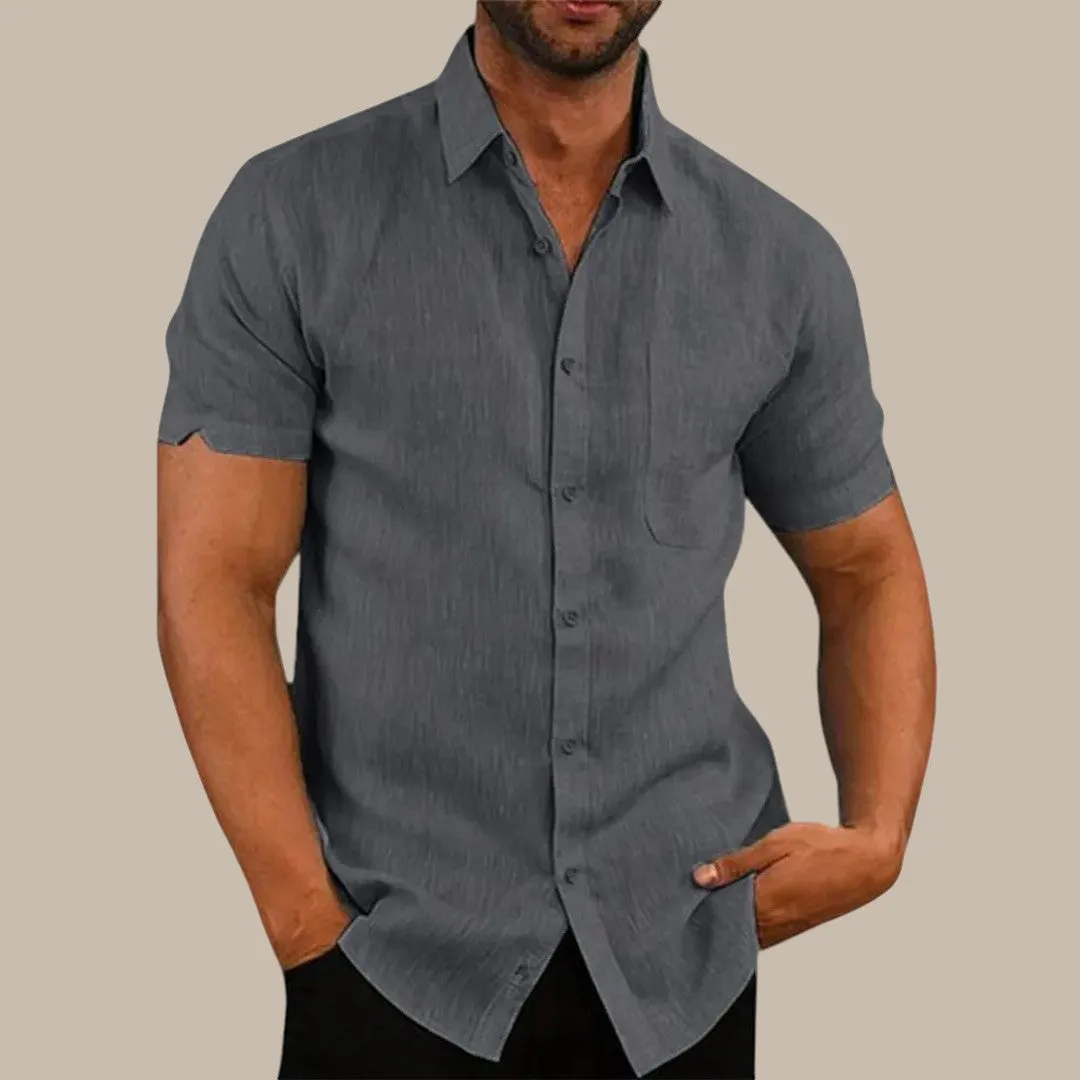 Cotton Linen Hot Sale Men's Shirts