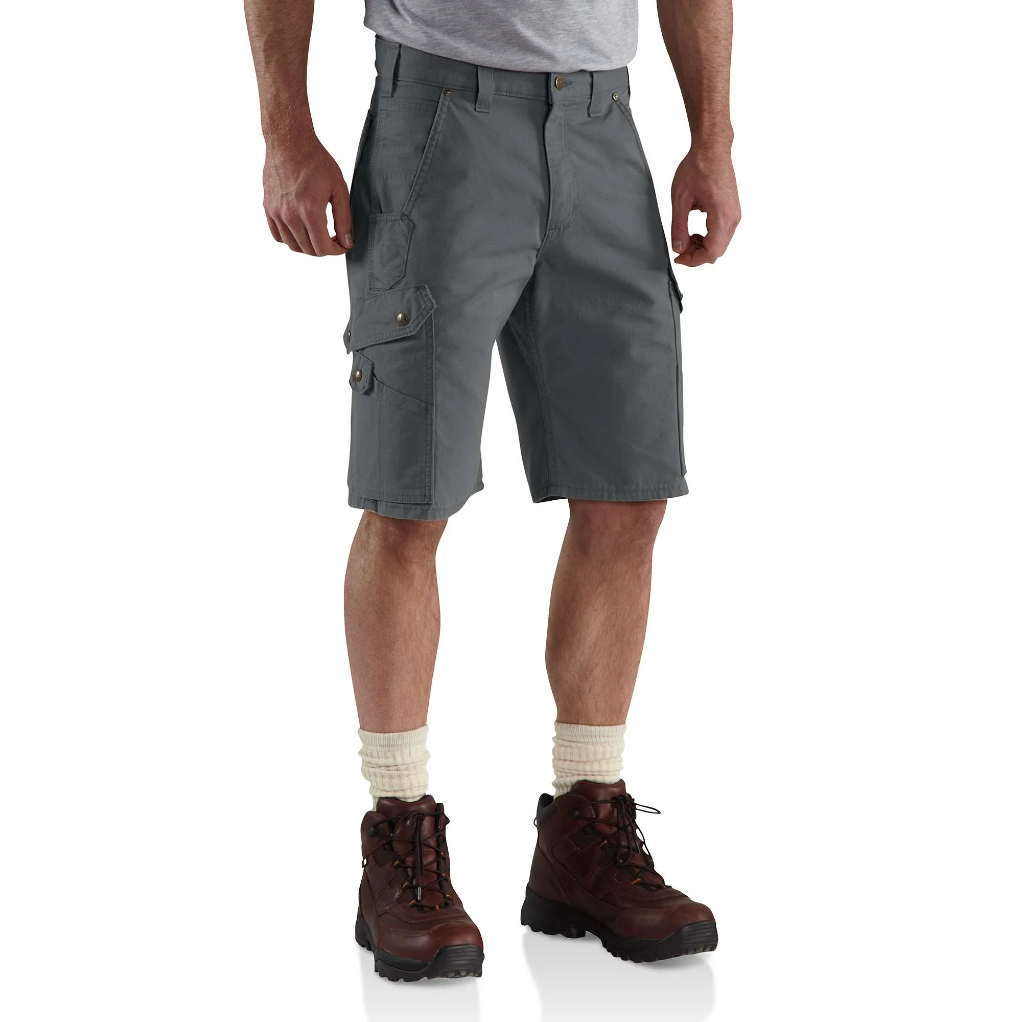 COTTON RIPSTOP CARGO WORK SHORT