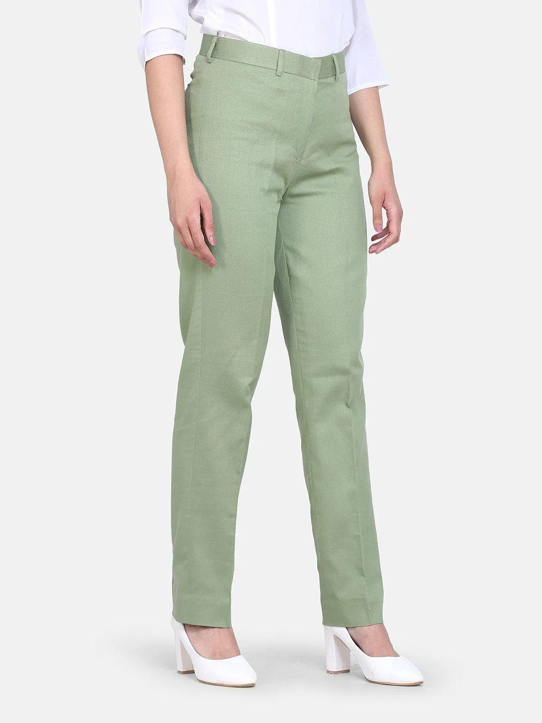 Cotton Trouser - Sage Green