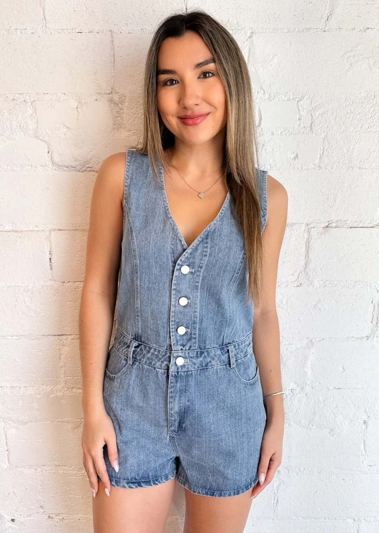 Country Denim Romper