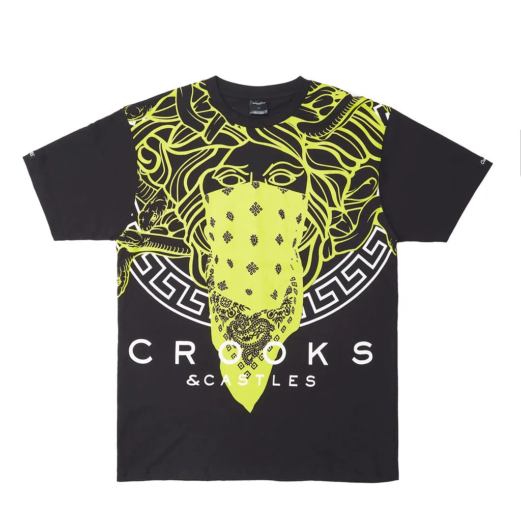 Crooks & Castles Grecco Front OVS Tee Black