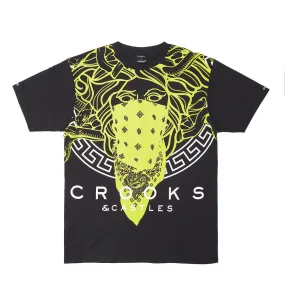 Crooks & Castles Grecco Front OVS Tee Black