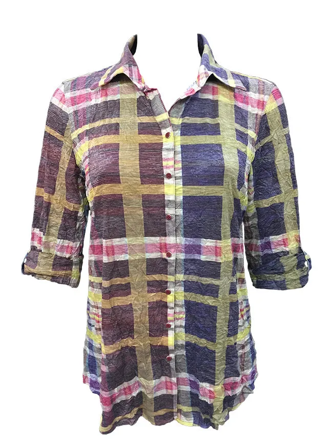 David Cline Top 6900-Plaid