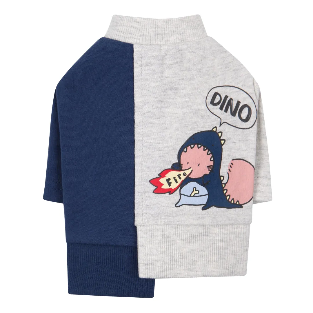 Dino Unbalanced Sweatshirt - Navy