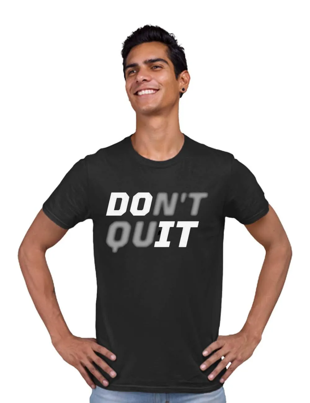 DON'T QUIT printed mens t-shirt