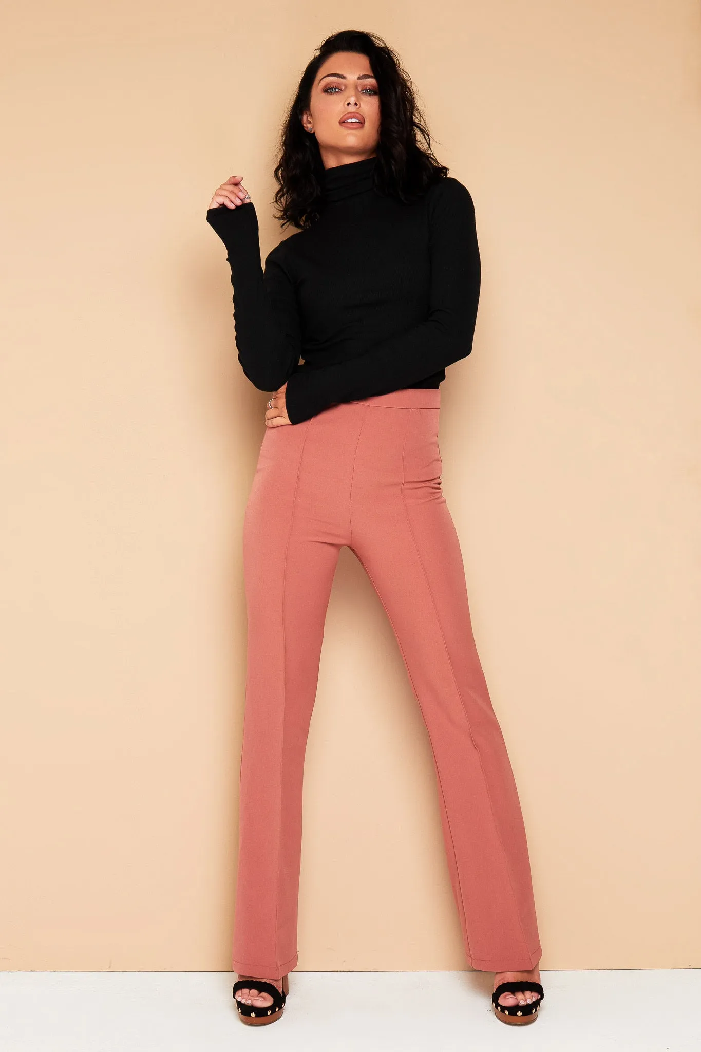 DUSKY ROSE PINK TROUSERS