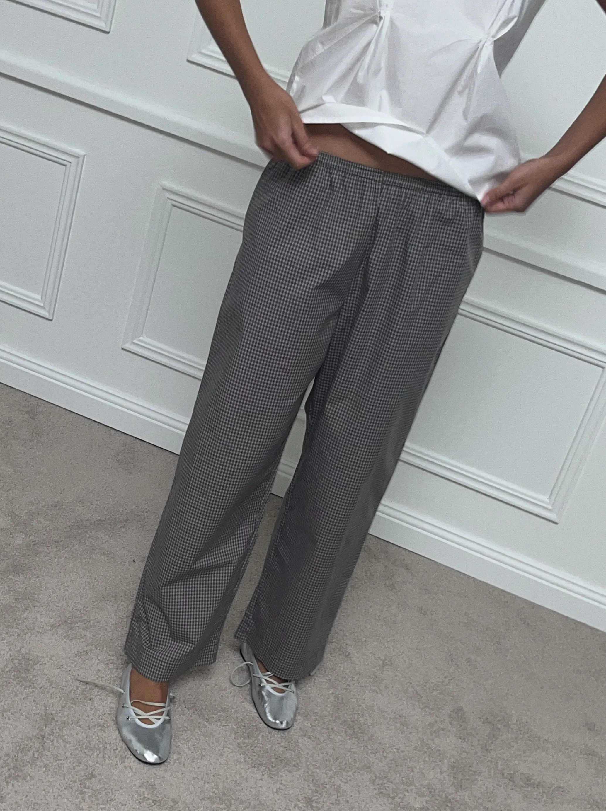 Ease Trouser - Khaki Check