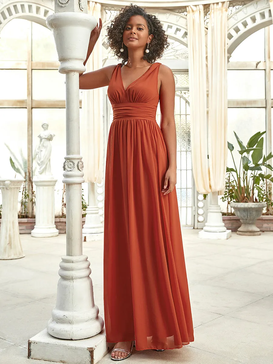 Elegant Wholesale Maxi Long Evening Dresses With Double V-Neck