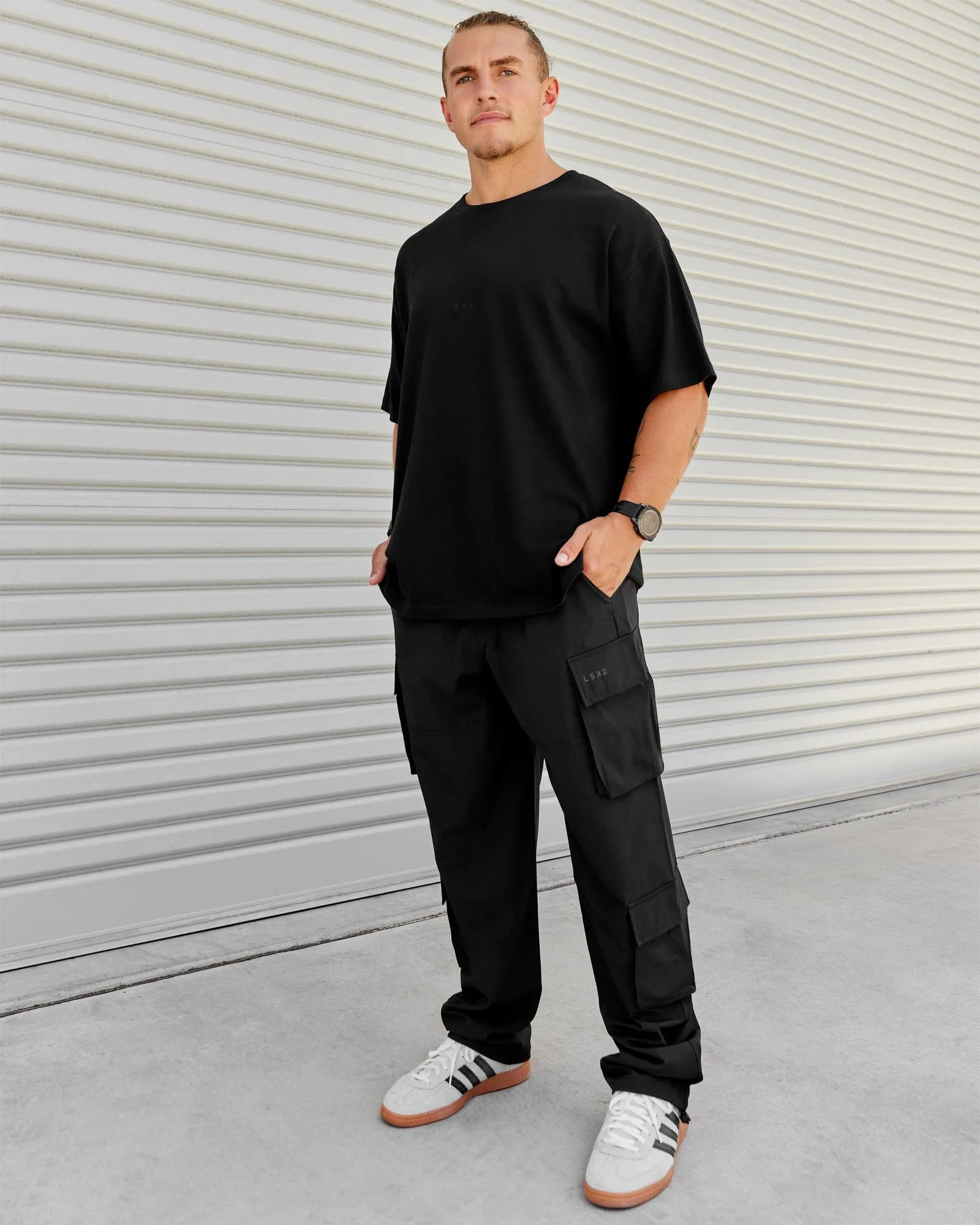 Energy Stretch Relaxed Fit Cargo Pants - Black