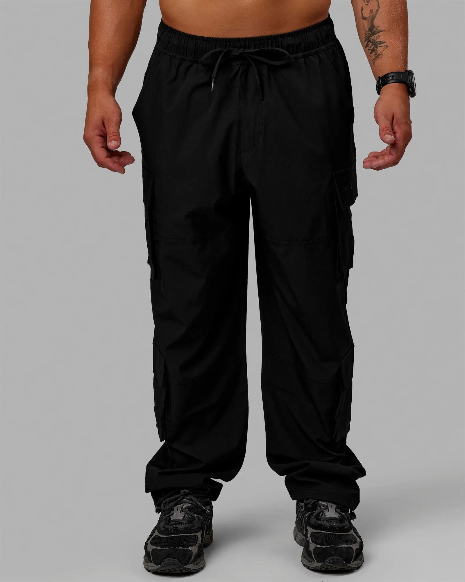 Energy Stretch Relaxed Fit Cargo Pants - Black