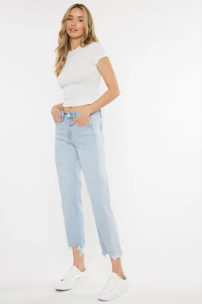 Erin High Rise Slim Straight Leg Jeans