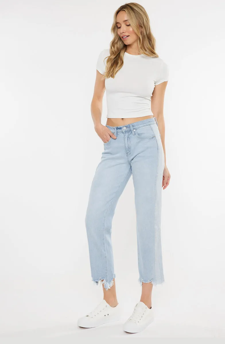 Erin High Rise Slim Straight Leg Jeans