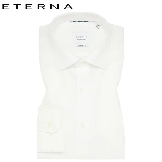 Eterna Beige Opaque Cover Shirt Beige