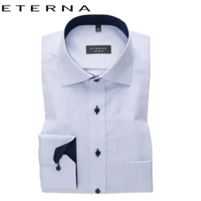 Eterna Blue Check Shirt (Neck 22"-24") Blue