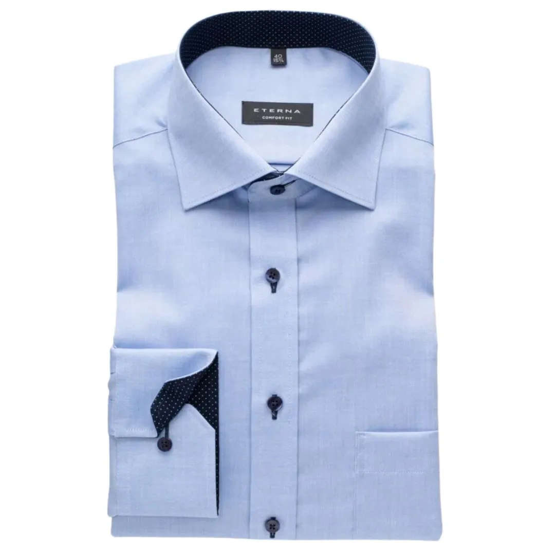 Eterna Blue With Navy Trim Shirt Blue