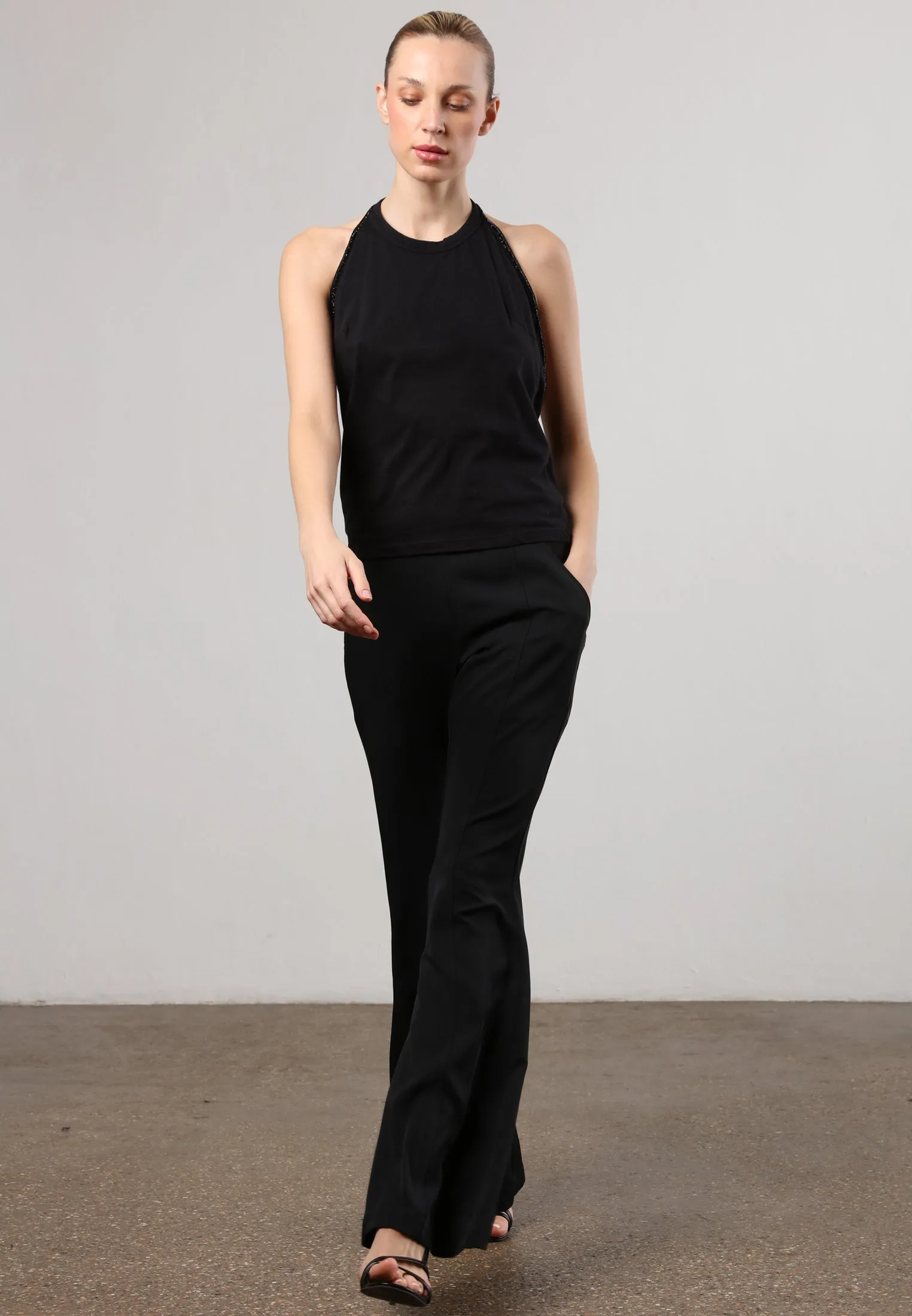 FLUX FLARE TROUSER BLACK