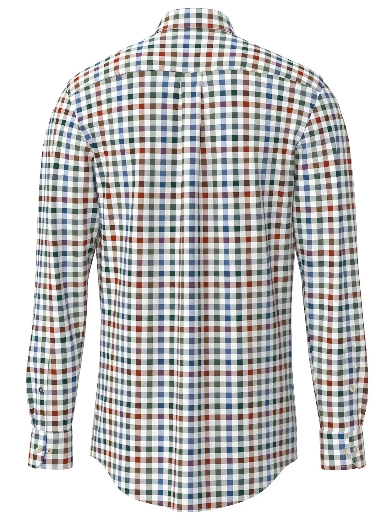 FYNCH HATTON Pure Cotton Shirt - Men's – Classic Combi Check Rust