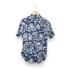 Gitman Brothers Vintage button down shortsleeve blue duke's pareo popover