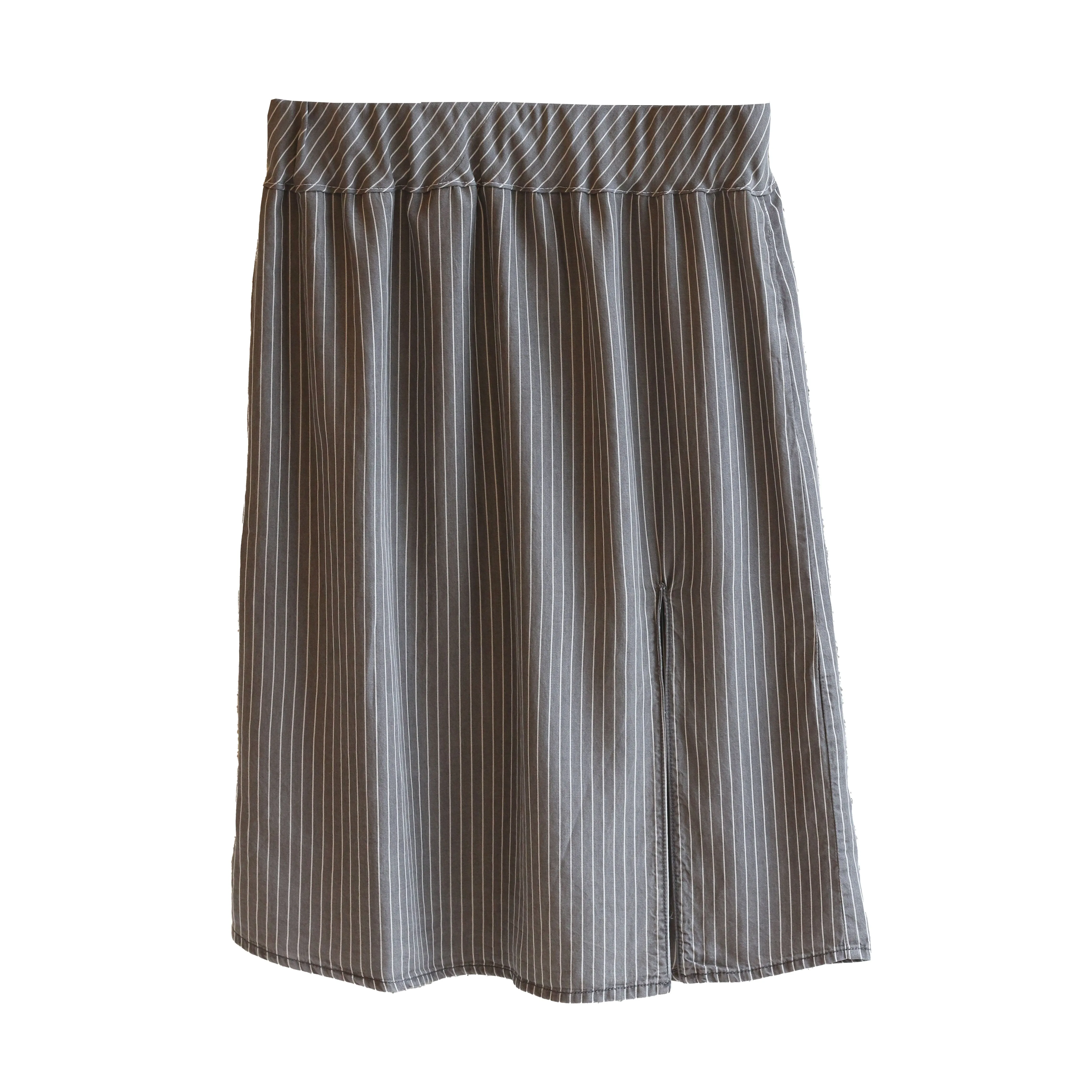 Gray Stripe Camisole and Skirt