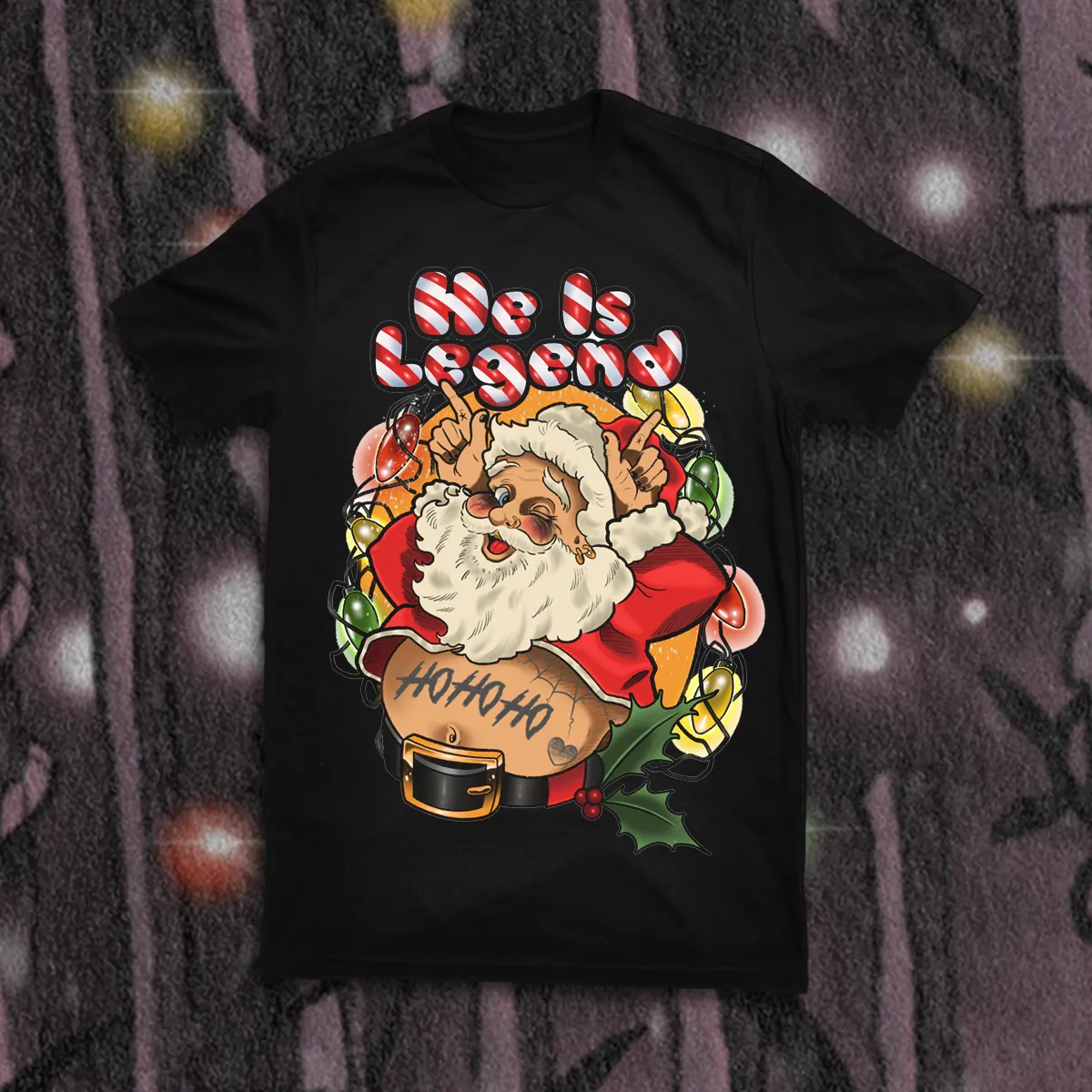 HE IS LEGEND "SANTA" SHIRT