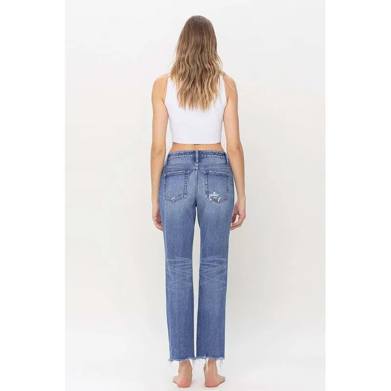 High Rise Straight Jeans