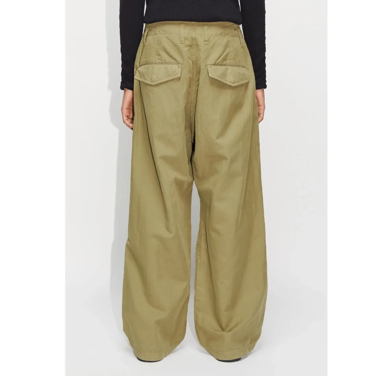 Hope Gloom Cargo Trousers pale green