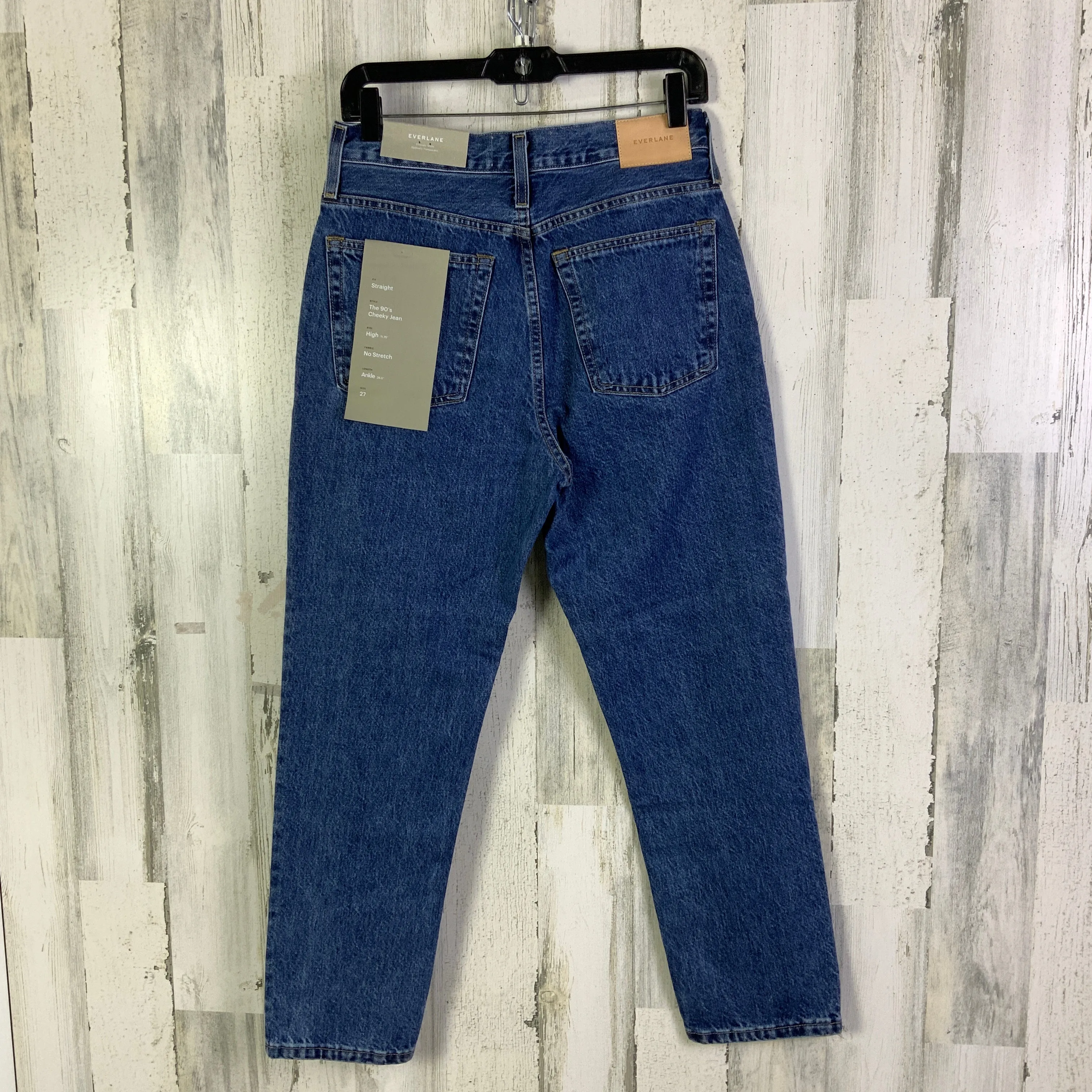 Jeans Straight By Everlane In Blue Denim, Size: 4