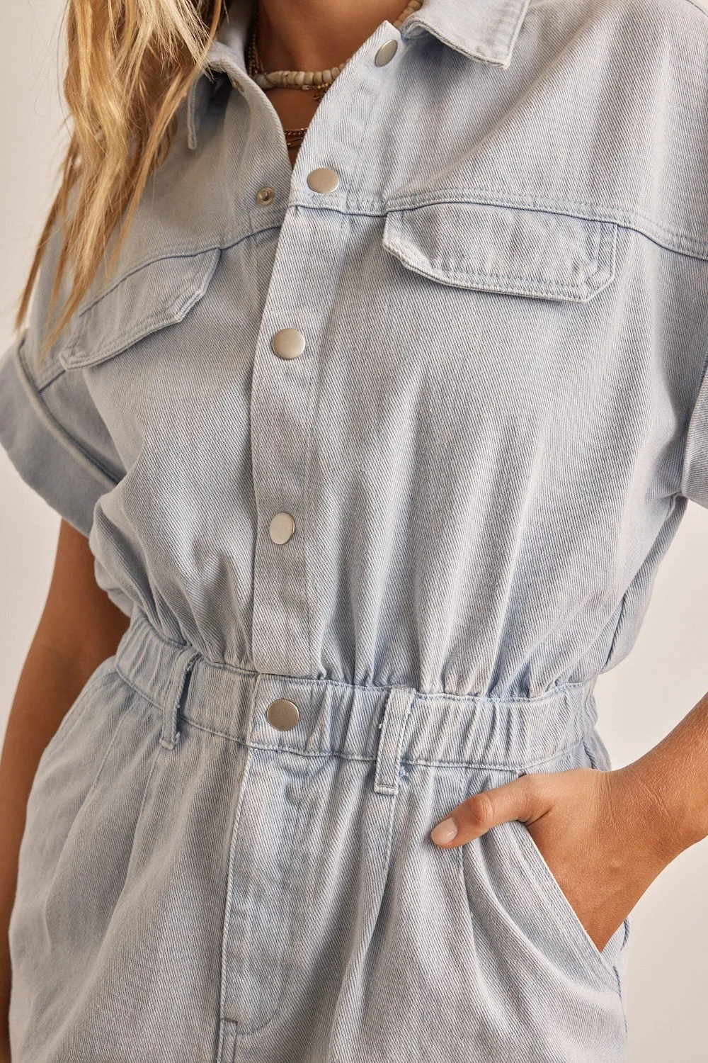 Jenni Denim Romper