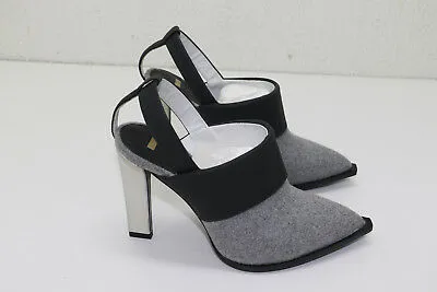 Karen Gallo 'Bryce' Slingback Pump Gray and Black - Pre-Owned