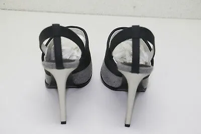 Karen Gallo 'Bryce' Slingback Pump Gray and Black - Pre-Owned