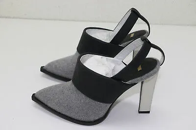 Karen Gallo 'Bryce' Slingback Pump Gray and Black - Pre-Owned