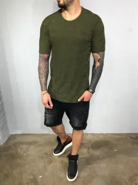 Khaki Pattern Mens T-Shirt BL525 Streetwear Mens T-Shirts