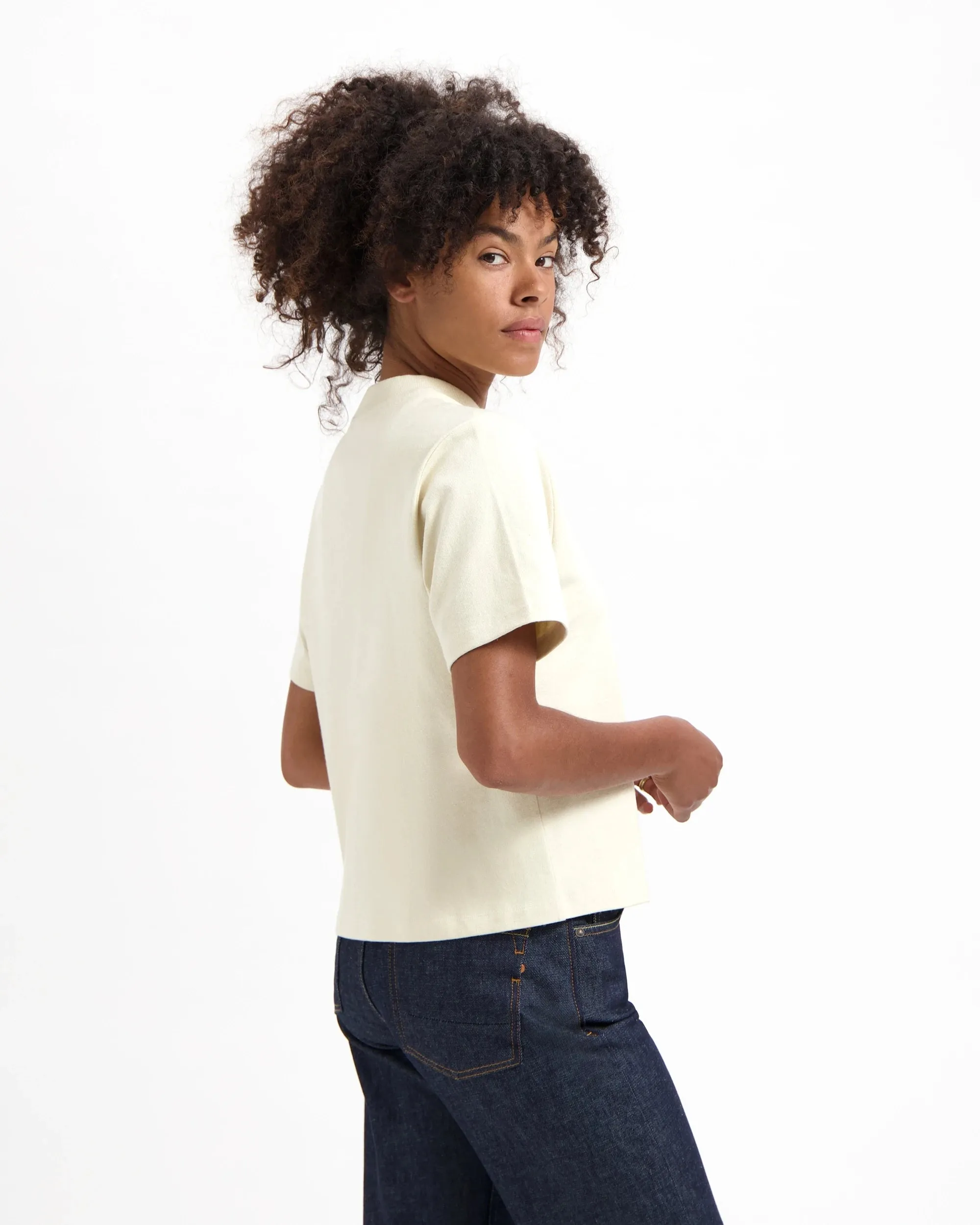 KUYICHI Jill t-shirt solid oatmeal women