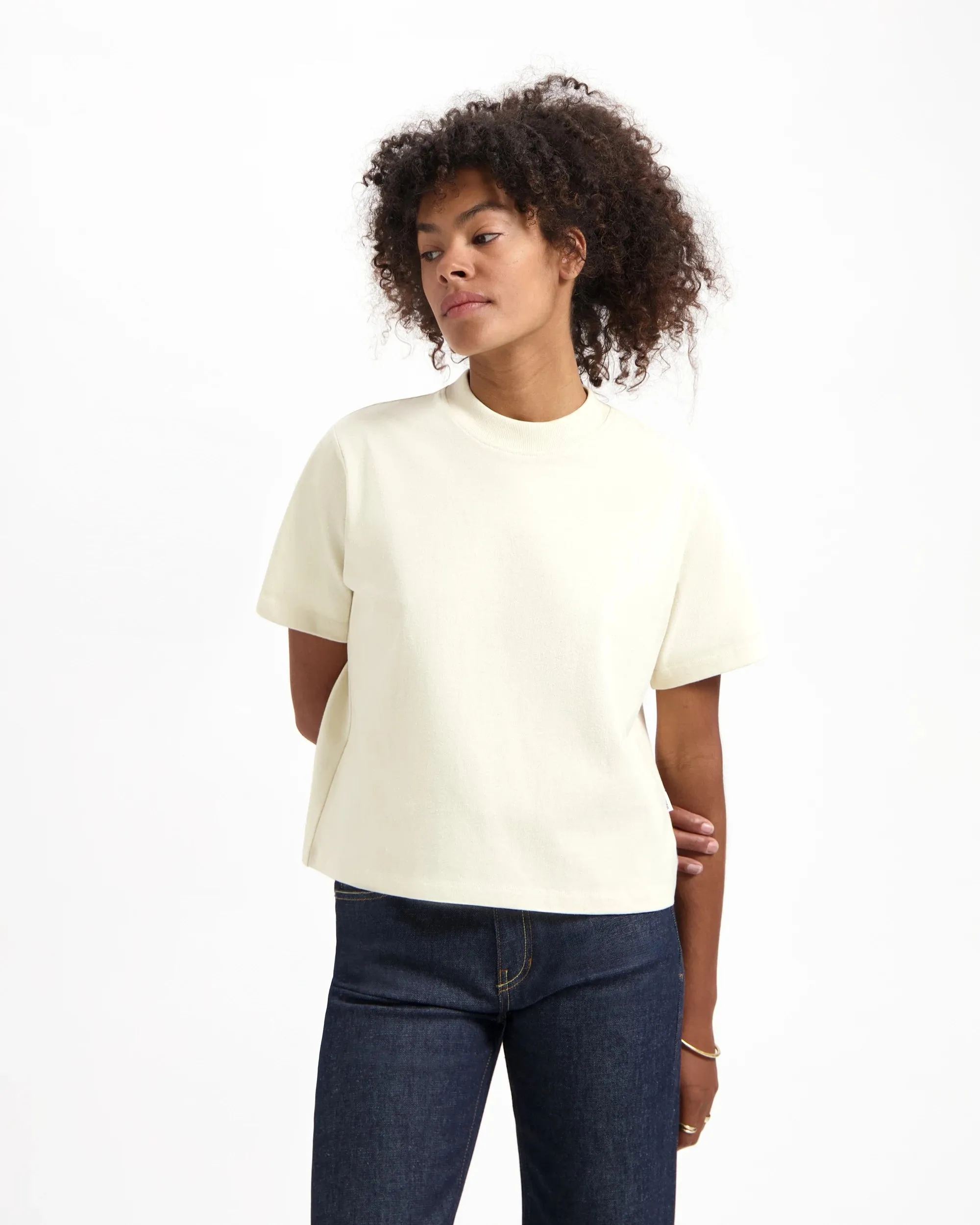 KUYICHI Jill t-shirt solid oatmeal women