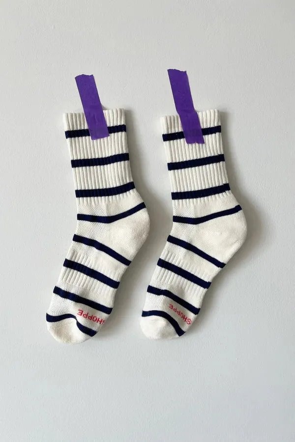 Le Bon Shoppe Boyfriend Socks Sailor Stripe