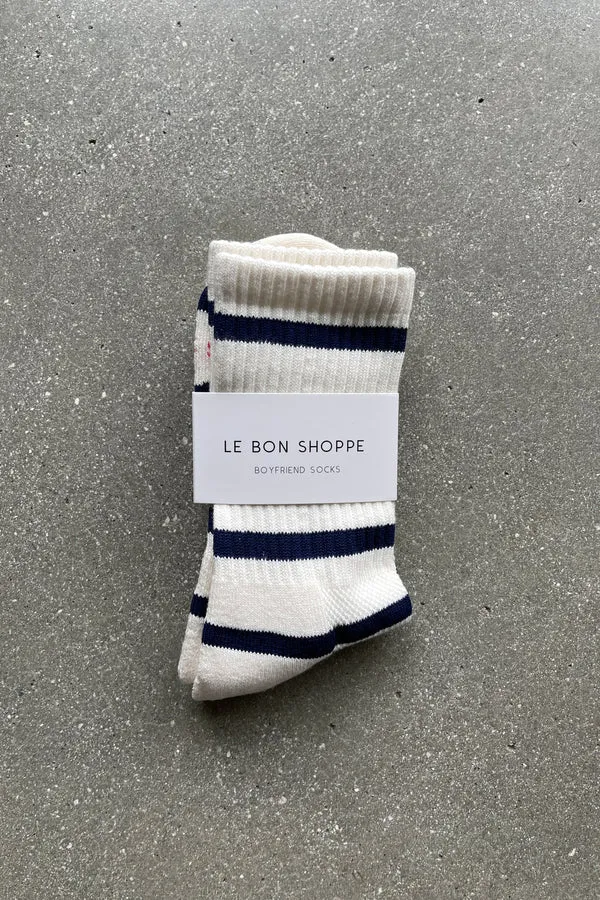 Le Bon Shoppe Boyfriend Socks Sailor Stripe