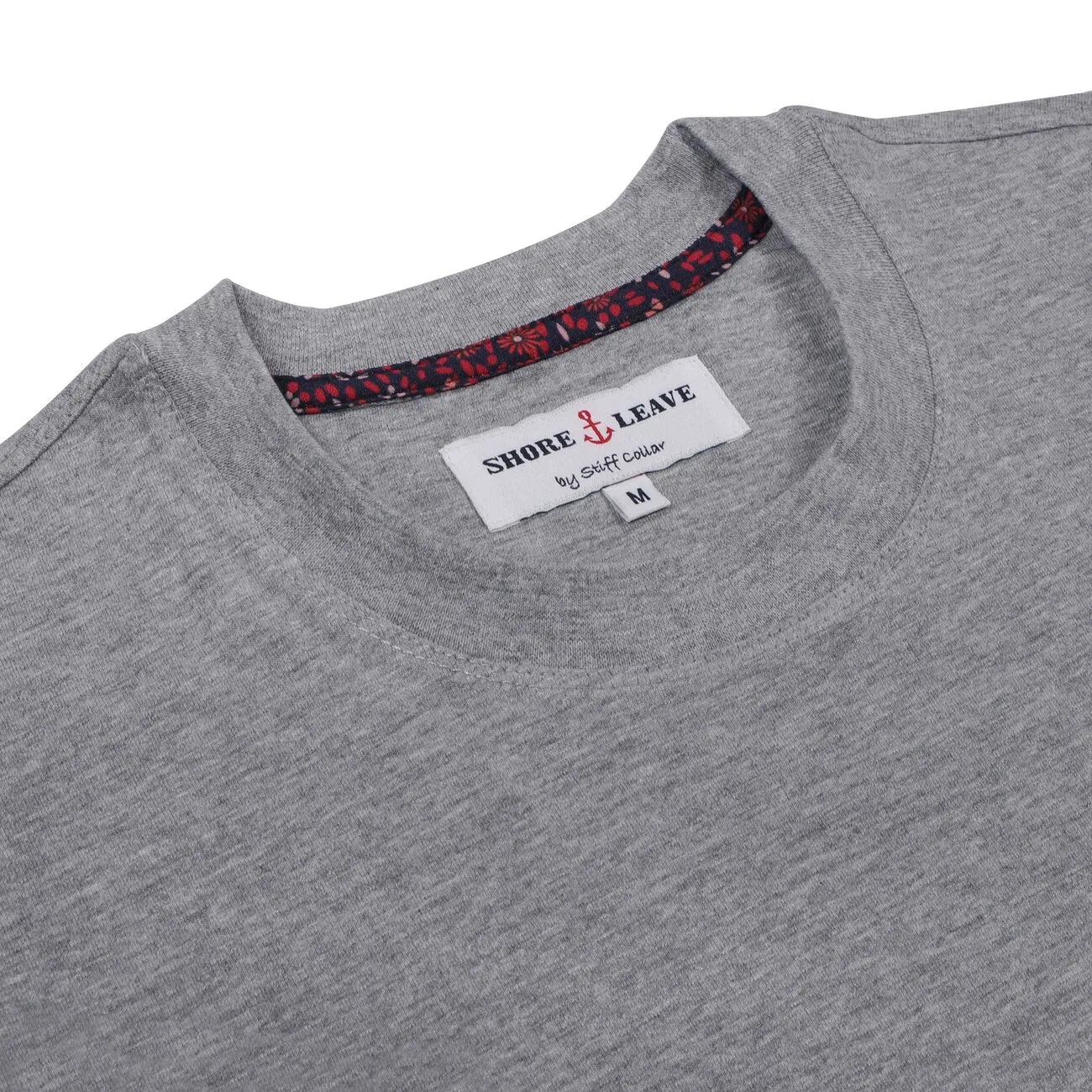 Light Grey Round Neck Premium Cotton T-shirt