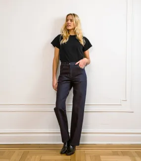 Long Parker Straight Leg Jeans - Dark Indigo