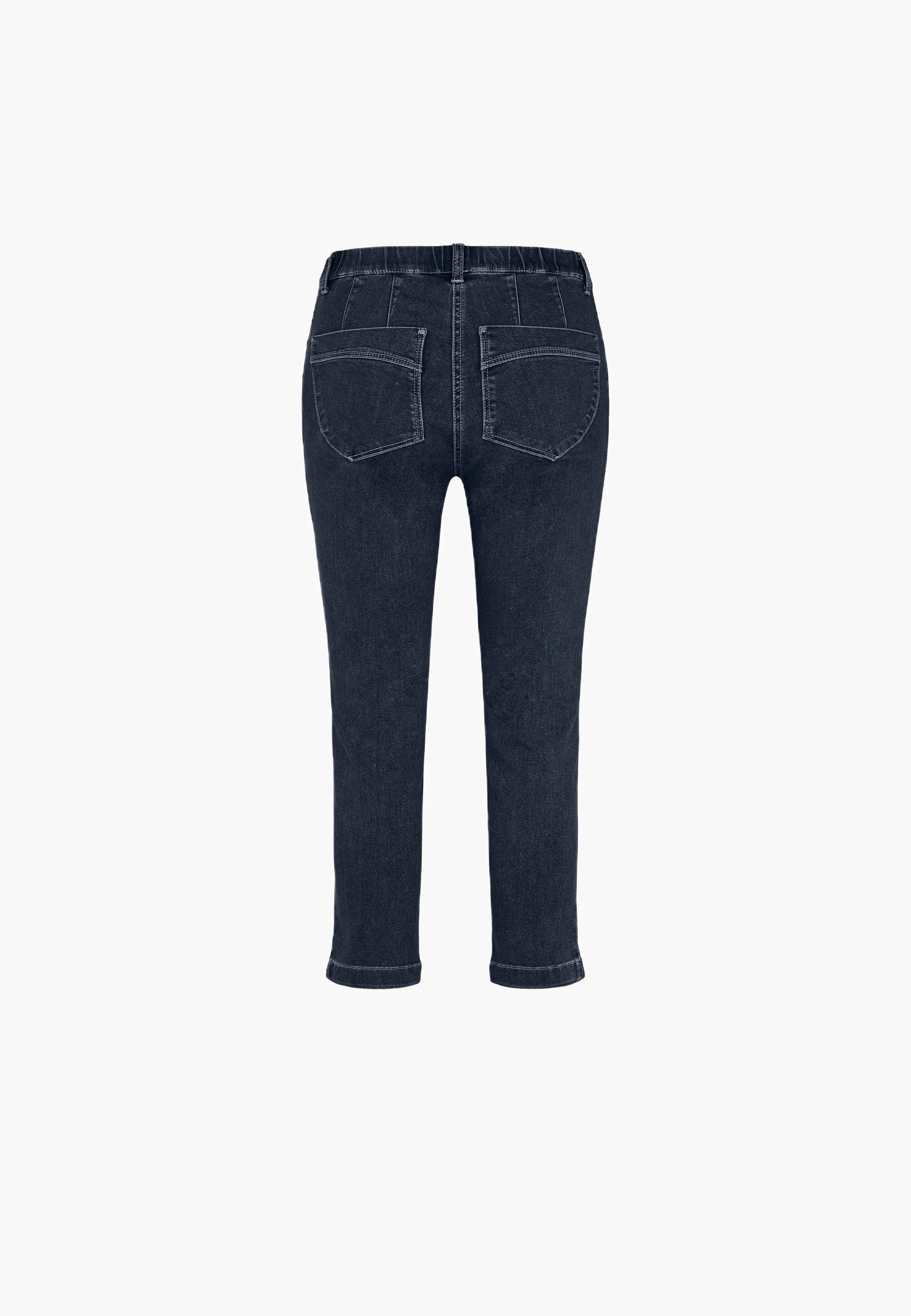 Madison Slim Crop - Dark Blue Denim