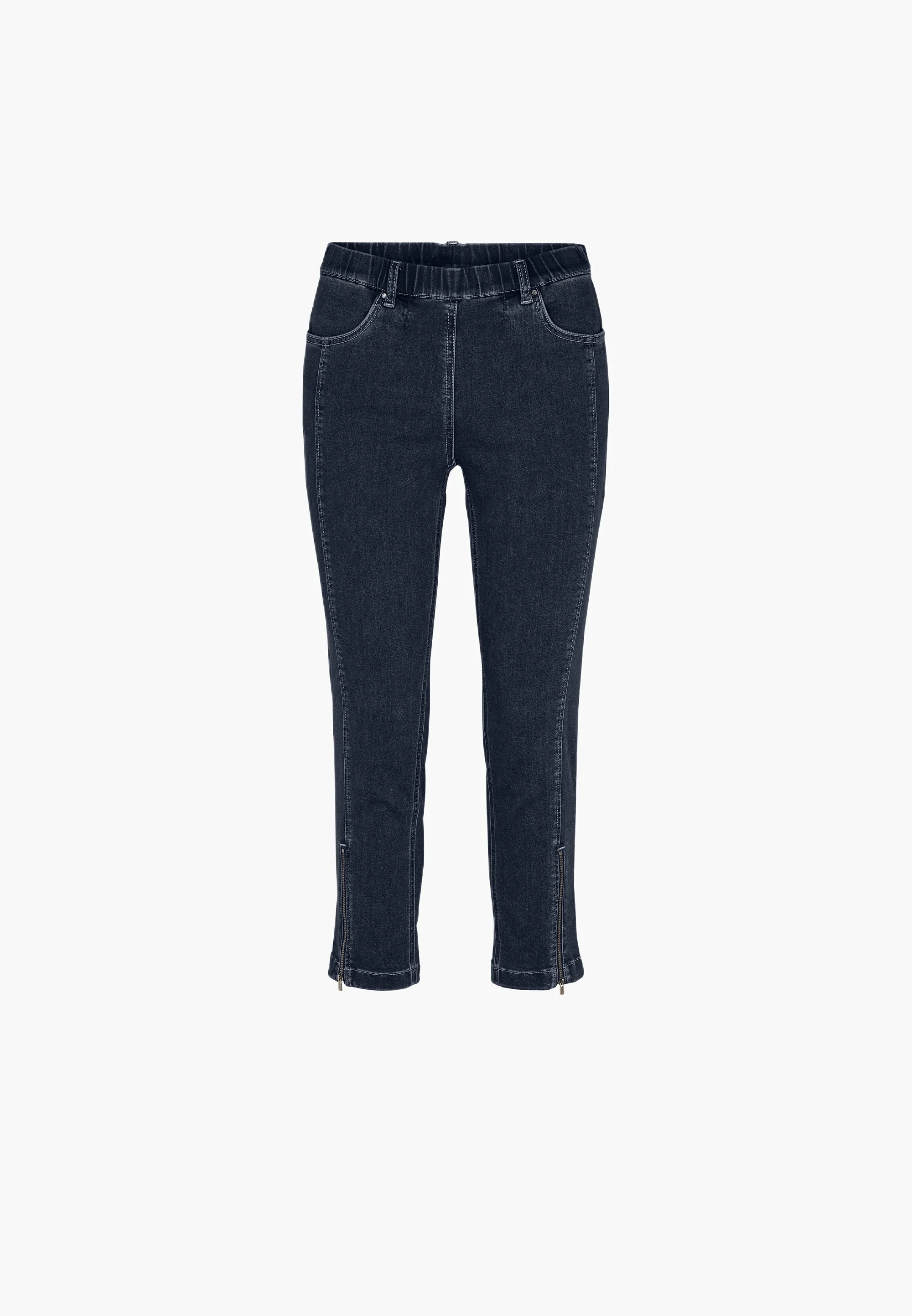 Madison Slim Crop - Dark Blue Denim