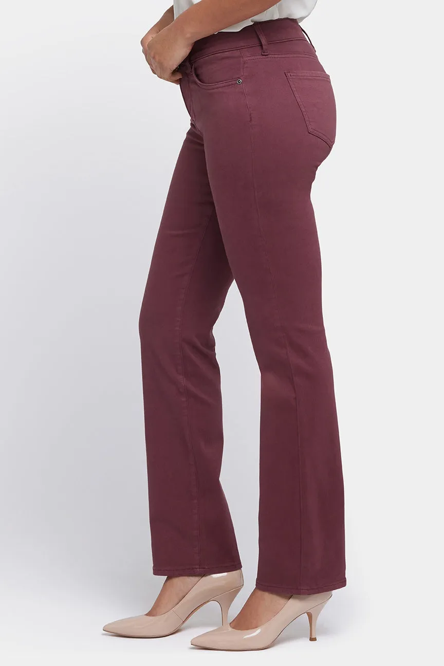 Marilyn Straight Jeans Rood Gekleurde Denim | Dark Cherry