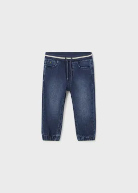 Mayoral Baby Boy Soft Denim Dark Jogger Jeans