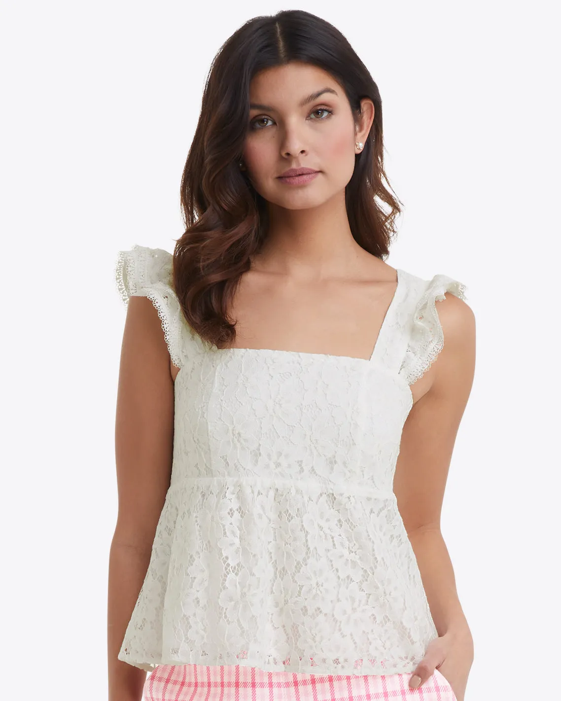 Melissa Babydoll Top in Lace