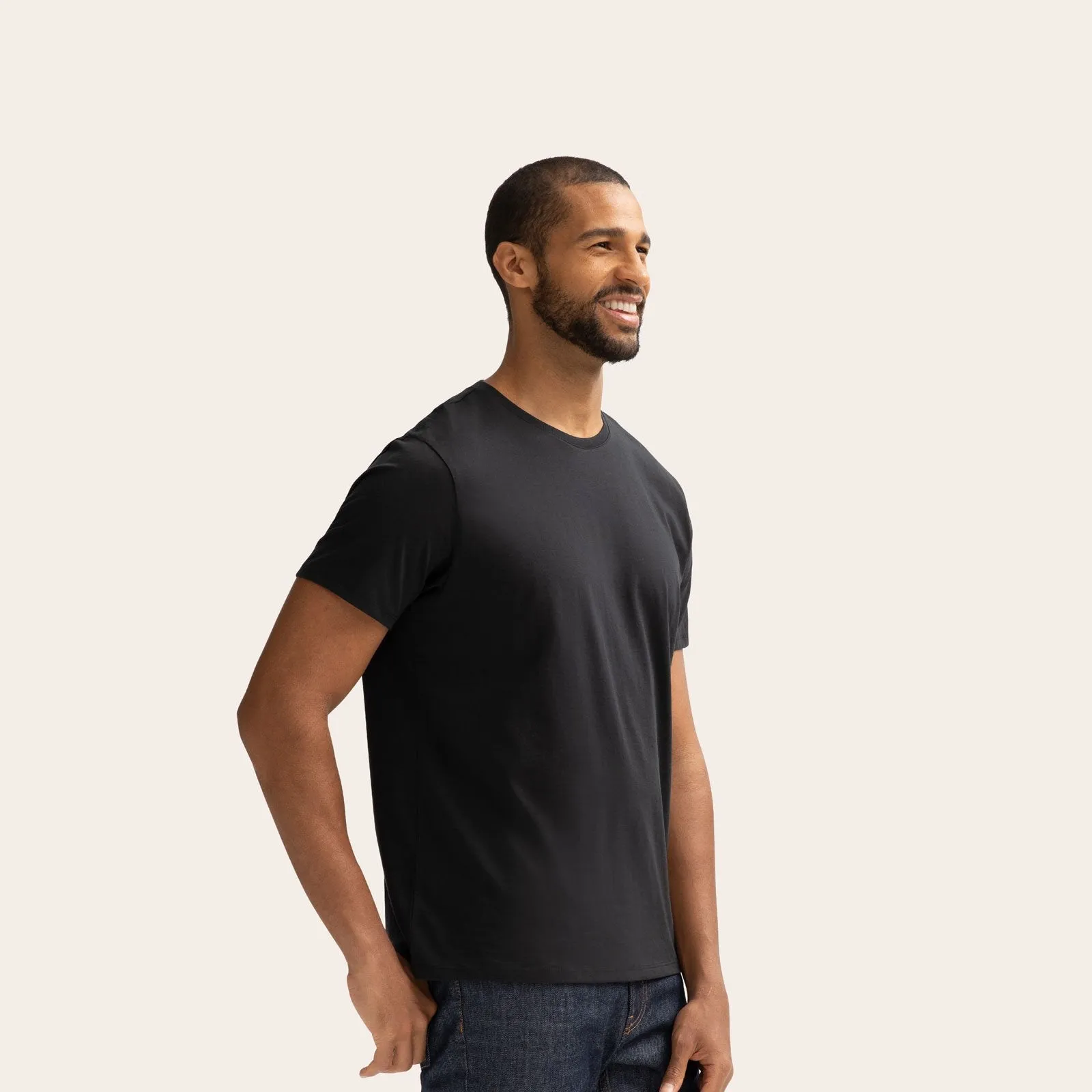 Men's Crew Neck T-Shirt & No Show Sock 6-Pack