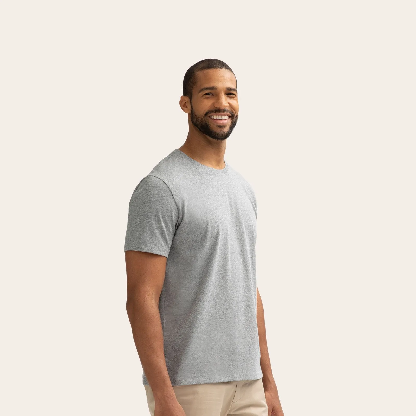 Men's Crew Neck T-Shirt & No Show Sock 6-Pack