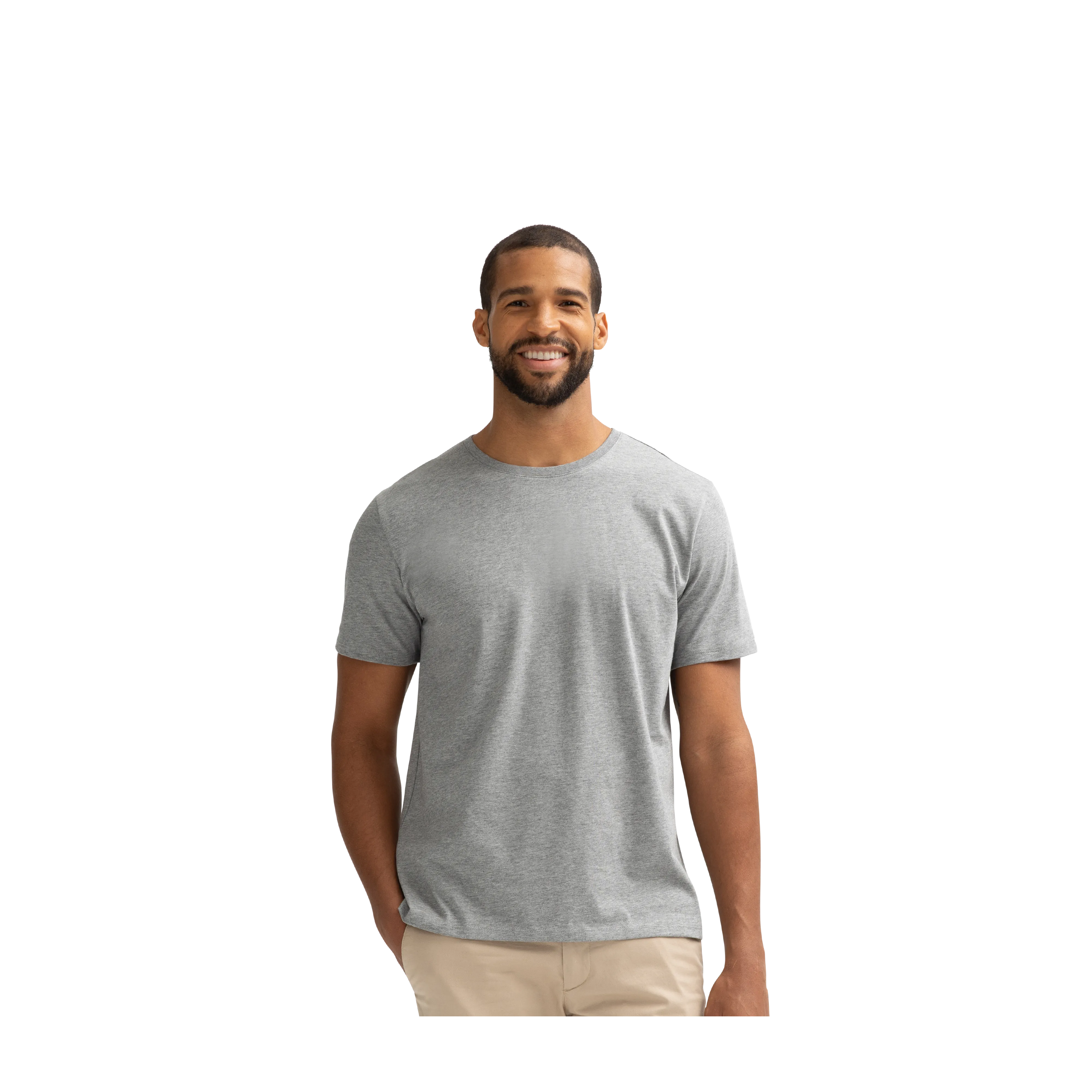 Men's Crew Neck T-Shirt & No Show Sock 6-Pack