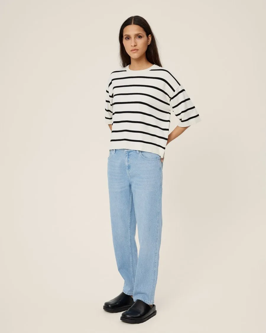 MSCH Kiea Slim Fit Cropped Jean In Light Wash